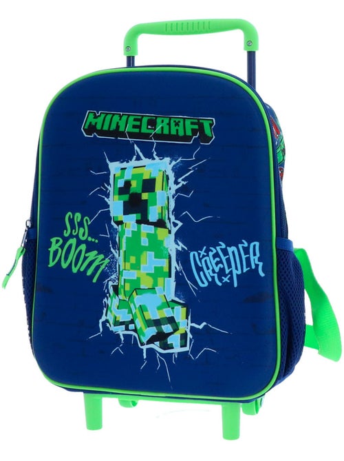 Mochila con ruedas minecraft creeper 32 cm con asa telescópica - Kiabi Mochila con ruedas minecraft creeper 32 cm con asa telescópica - Kiabi