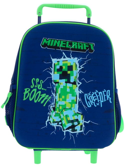 Mochila con ruedas minecraft creeper 32 cm con asa telescópica - Kiabi Mochila con ruedas minecraft creeper 32 cm con asa telescópica - Kiabi