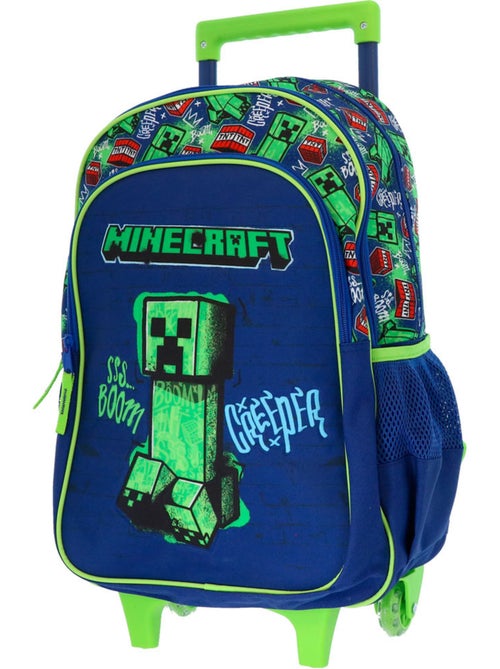 Mochila con ruedas minecraft creeper 48 cm 2 compartimentos minecraft - Kiabi Mochila con ruedas minecraft creeper 48 cm 2 compartimentos minecraft - Kiabi