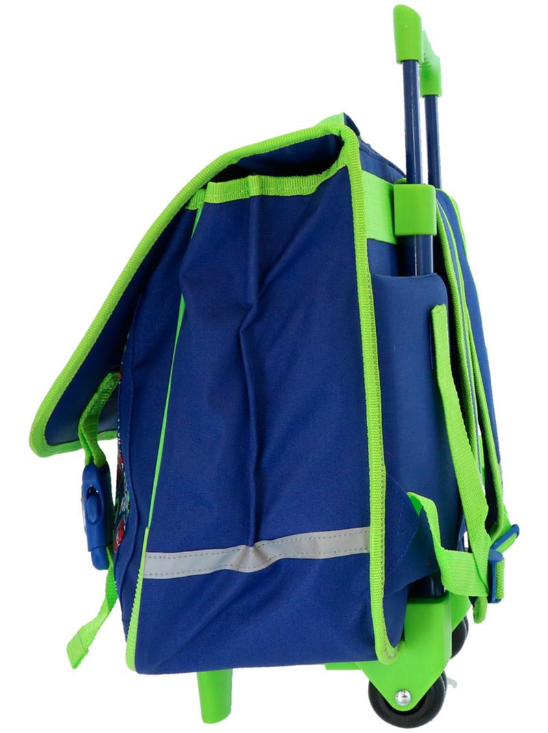 Mochila con ruedas minecraft creeper boom 41 cm con 2 ruedas Azul - Kiabi