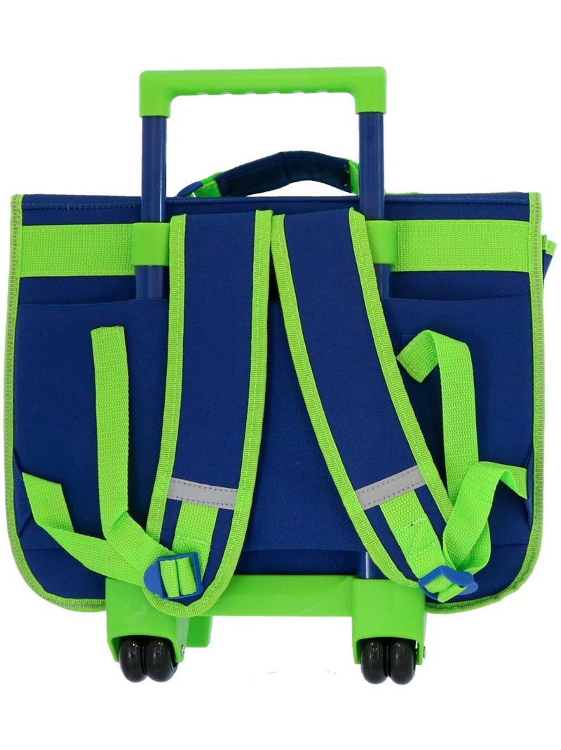 Mochila con ruedas minecraft creeper boom 41 cm con 2 ruedas Azul - Kiabi