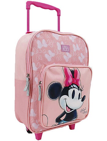 Mochila con ruedas minnie motivo lazos para l'primaria39 cm