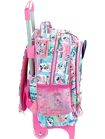 Mochila con ruedas minnie mouse collage 4 ruedas 30 cm con asa