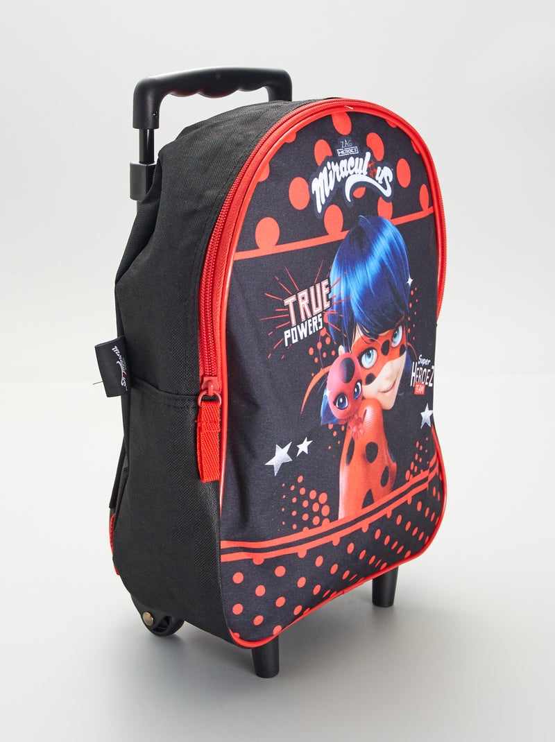 Mochila con ruedas 'Miraculous' NEGRO - Kiabi
