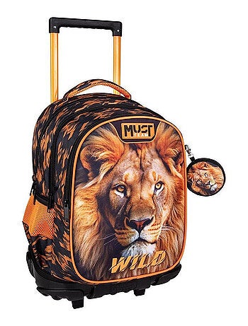 Mochila con ruedas must lion wild 45 cm