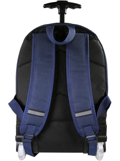 Mochila con ruedas niño Phileas azul y roja 2 compartimentos - Kiabi