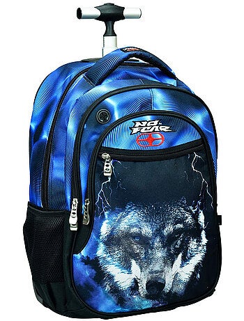 Mochila con ruedas no fear lobo flash 48 cm - trolley escolar