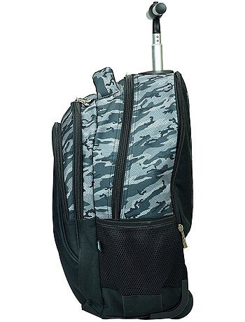 Mochila con ruedas no fear tigre blanco 48 cm - trolley escolar 2 compartimentos