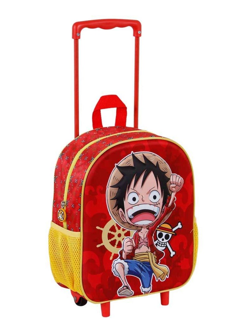 Mochila con ruedas one piece – infantil luffy 3d – 34 cm Rojo - Kiabi