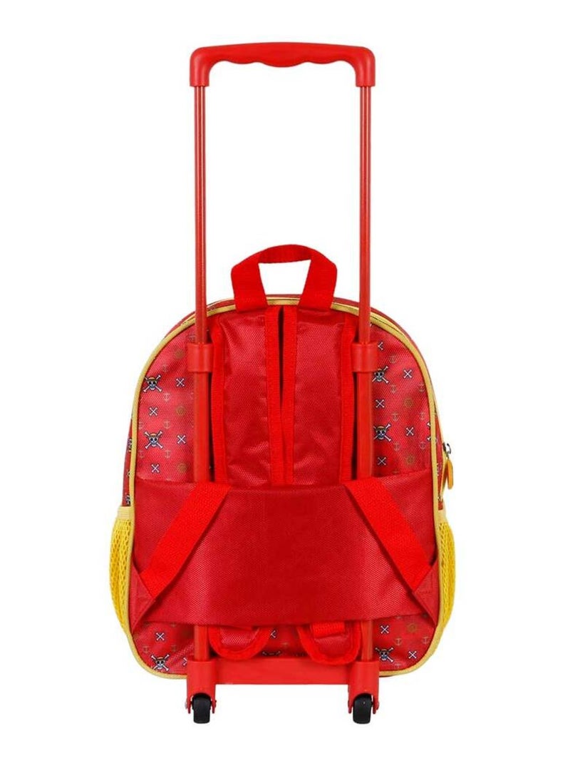 Mochila con ruedas one piece – infantil luffy 3d – 34 cm Rojo - Kiabi