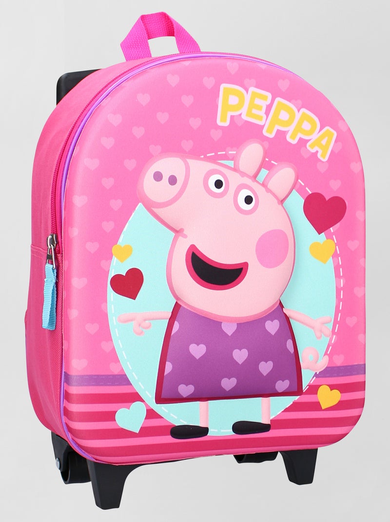 Mochila con ruedas 'Peppa Pig' ROSA - Kiabi