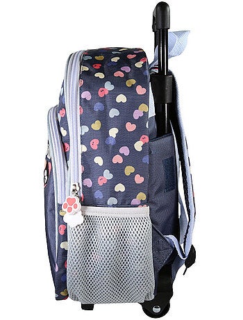 Mochila con ruedas perro y gato – chacha infantil 1 compartimento – 30 cm