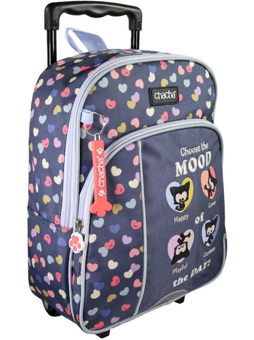 Mochila con ruedas perro y gato – chacha infantil 1 compartimento – 30 cm - Kiabi