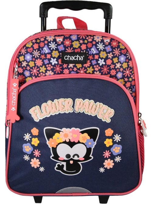 Mochila con ruedas perro y gato – chacha infantil 1 compartimento – 30 cm - Kiabi