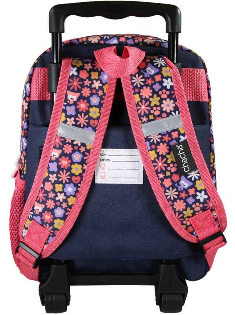 Mochila con ruedas perro y gato – chacha infantil 1 compartimento – 30 cm Azul Rosa - Kiabi