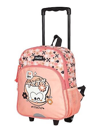 Mochila con ruedas perro y gato – chacha infantil 1 compartimento – 30 cm