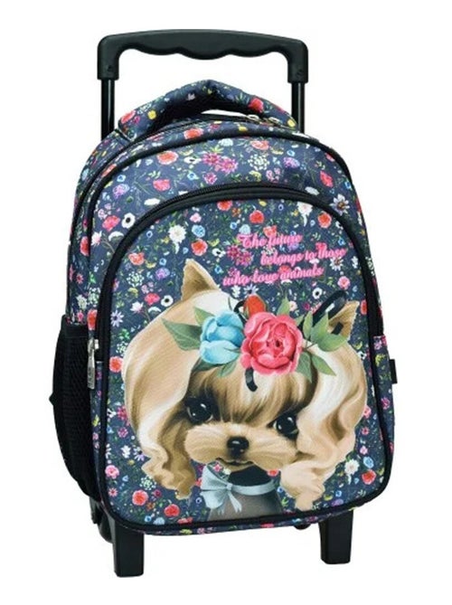 Mochila con ruedas perro yorke - asa telescópica - Kiabi