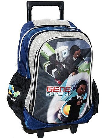 Mochila con ruedas playmobil gene super 4 impermeable estampado brillante