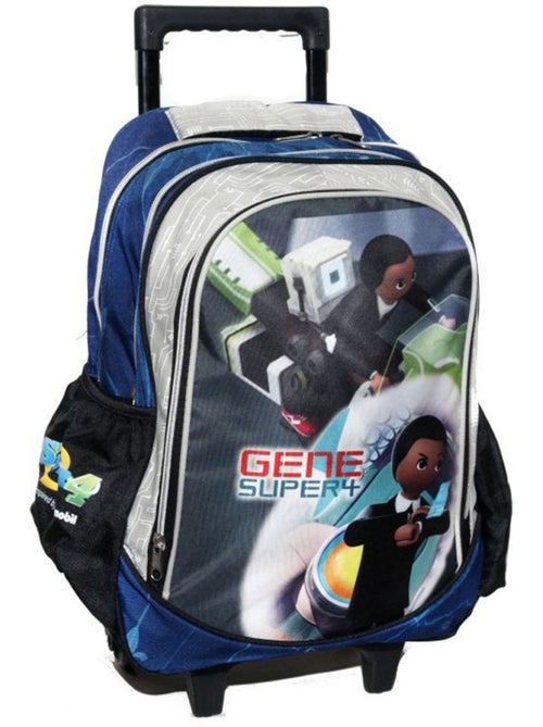 Mochila con ruedas playmobil gene super 4 impermeable estampado brillante - Kiabi
