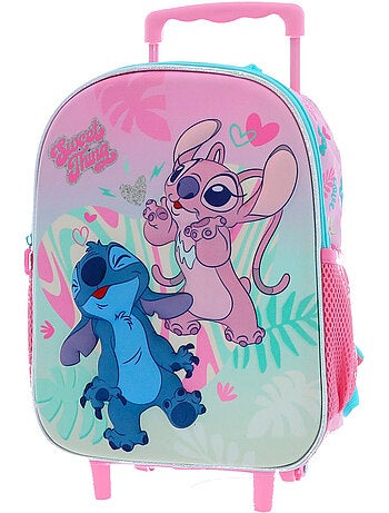 Mochila con ruedas rígida 3d stitch & angel 36 cm lilo y stitch