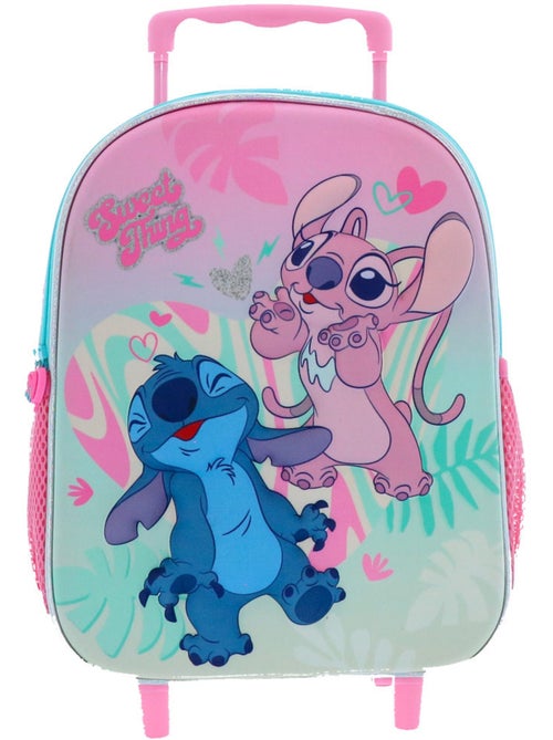 Mochila con ruedas rígida 3d stitch & angel 36 cm lilo y stitch - Kiabi Mochila con ruedas rígida 3d stitch & angel 36 cm lilo y stitch - Kiabi