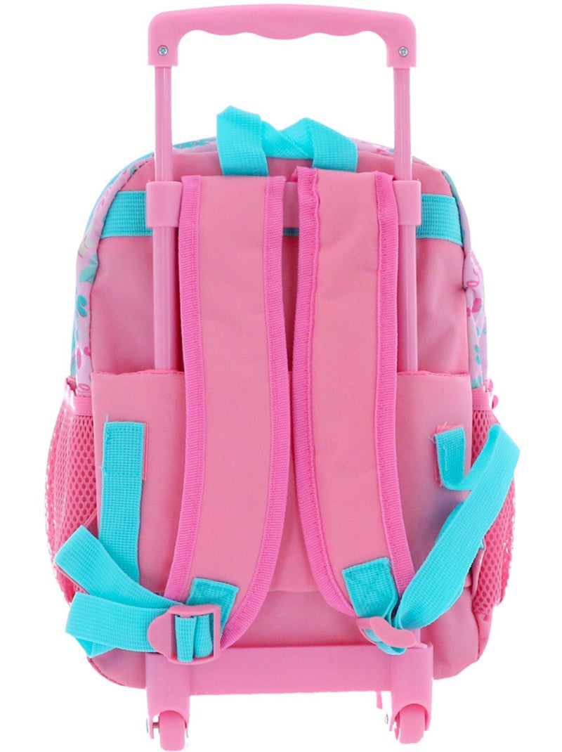 Mochila con ruedas rígida 3d stitch & angel 36 cm lilo y stitch Rosa pastel/Transparente - Kiabi