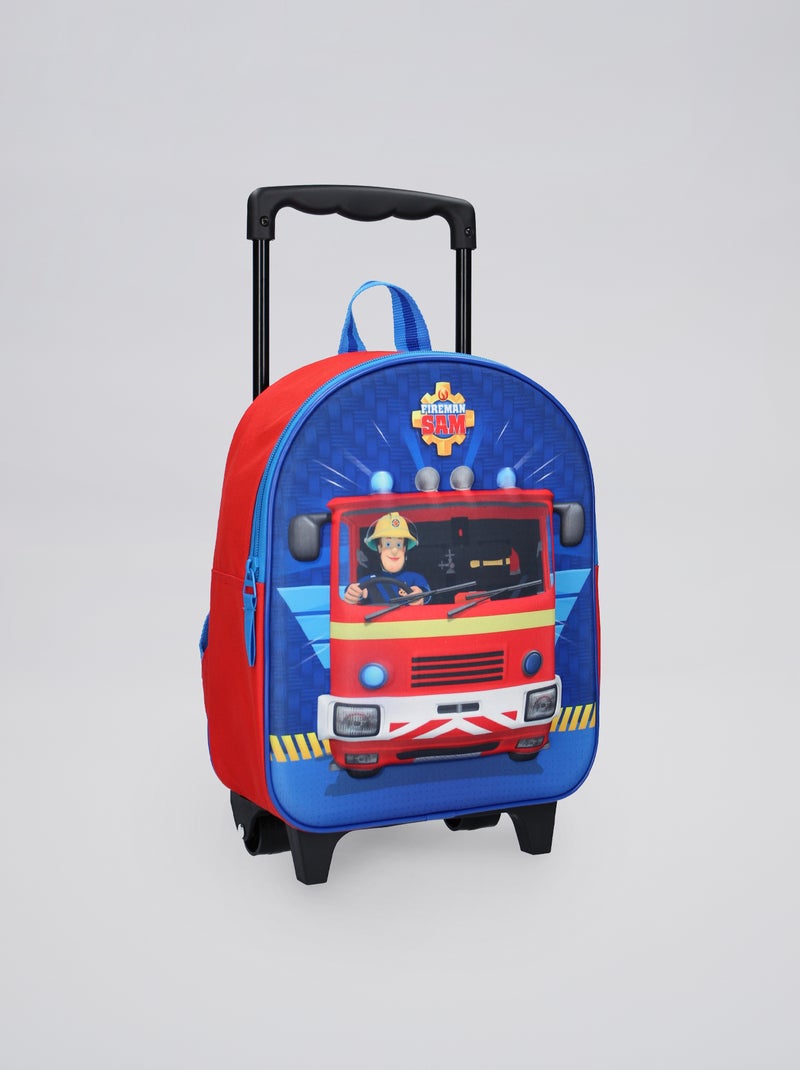 Mochila con ruedas 'Sam el bombero' ROJO - Kiabi