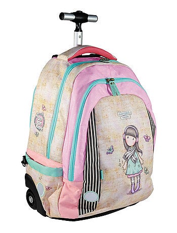 Mochila con ruedas santoro gorjuss colección 48 cm - 2 cpt (lost in music)
