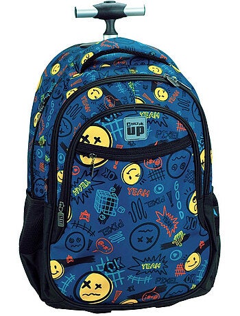 Mochila con ruedas – smiley back me up all over 2 compartimentos – 48 cm – cmp