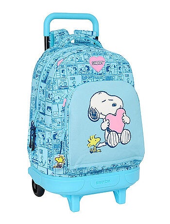 Mochila con ruedas snoopy love - trolley 45 cm