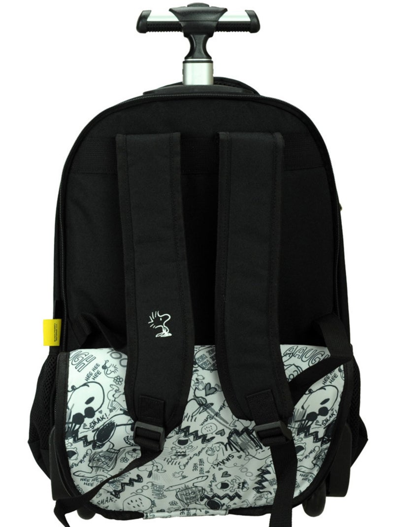 Mochila con ruedas snoopy peanuts 48 cm Negro Blanco Gris - Kiabi