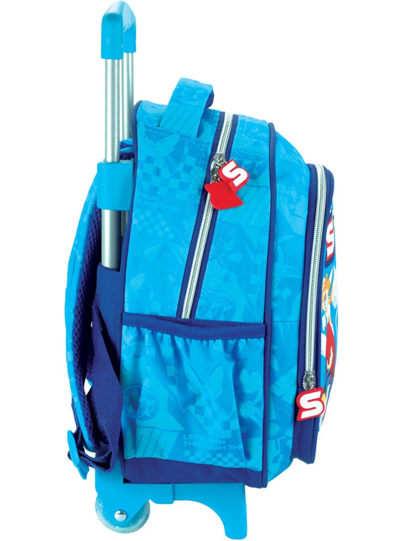 Mochila con ruedas sonic – classic trolley infantil – 30 cm Multicolor - Kiabi