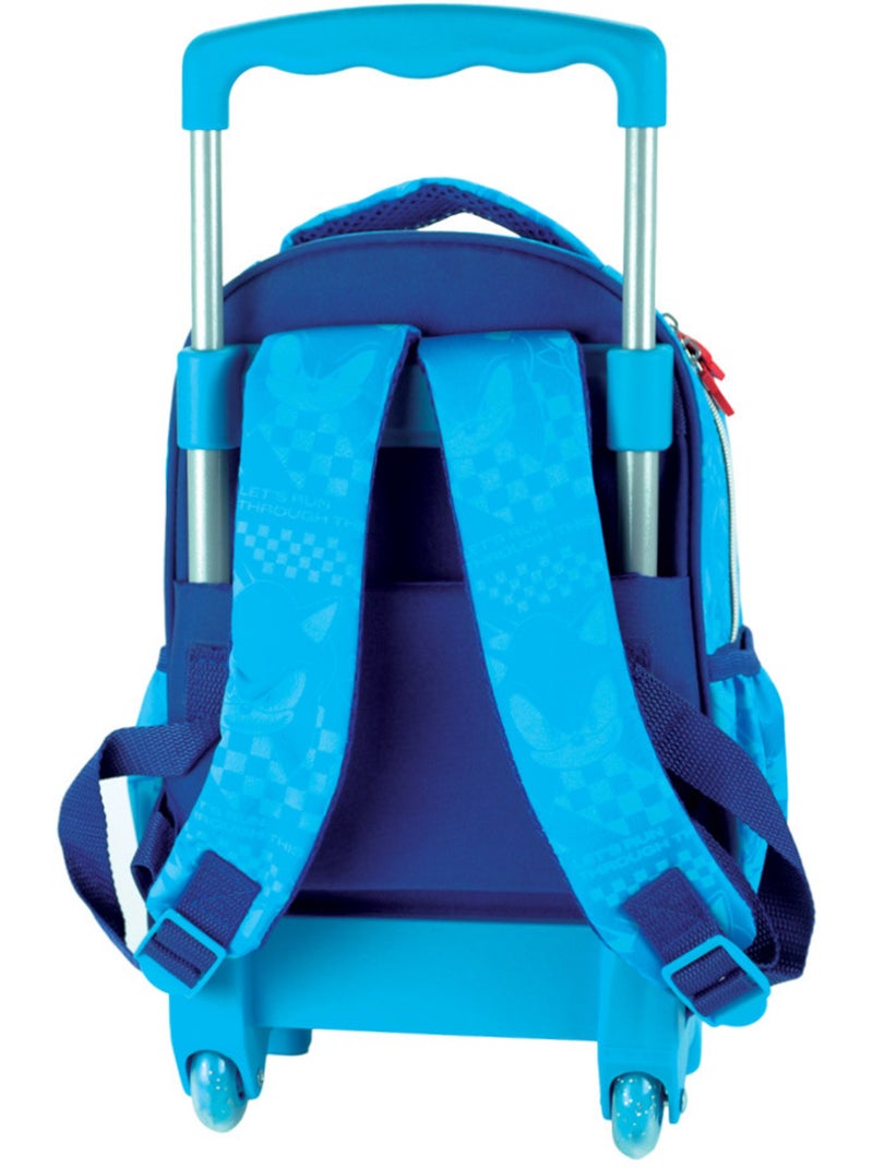 Mochila con ruedas sonic – classic trolley infantil – 30 cm Multicolor - Kiabi