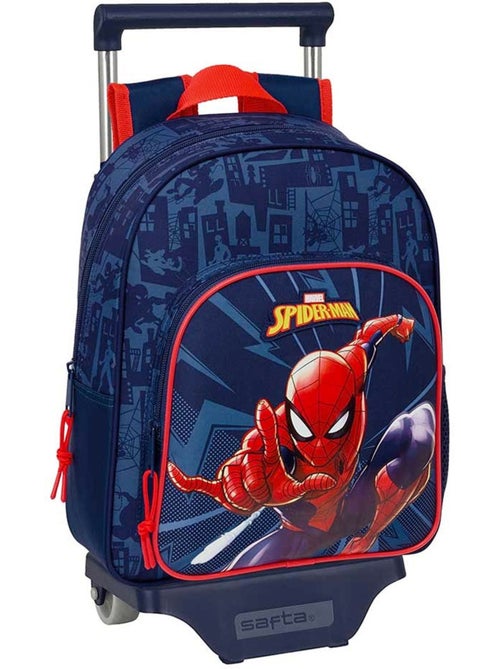 Mochila con ruedas spider-man de lona 28 cm azul marino - Kiabi Mochila con ruedas spider-man de lona 28 cm azul marino - Kiabi