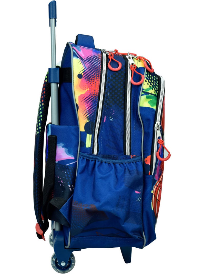 Mochila con ruedas spider-man de poliéster Azul - Kiabi