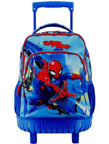Mochila con ruedas spider-man de poliéster estampado