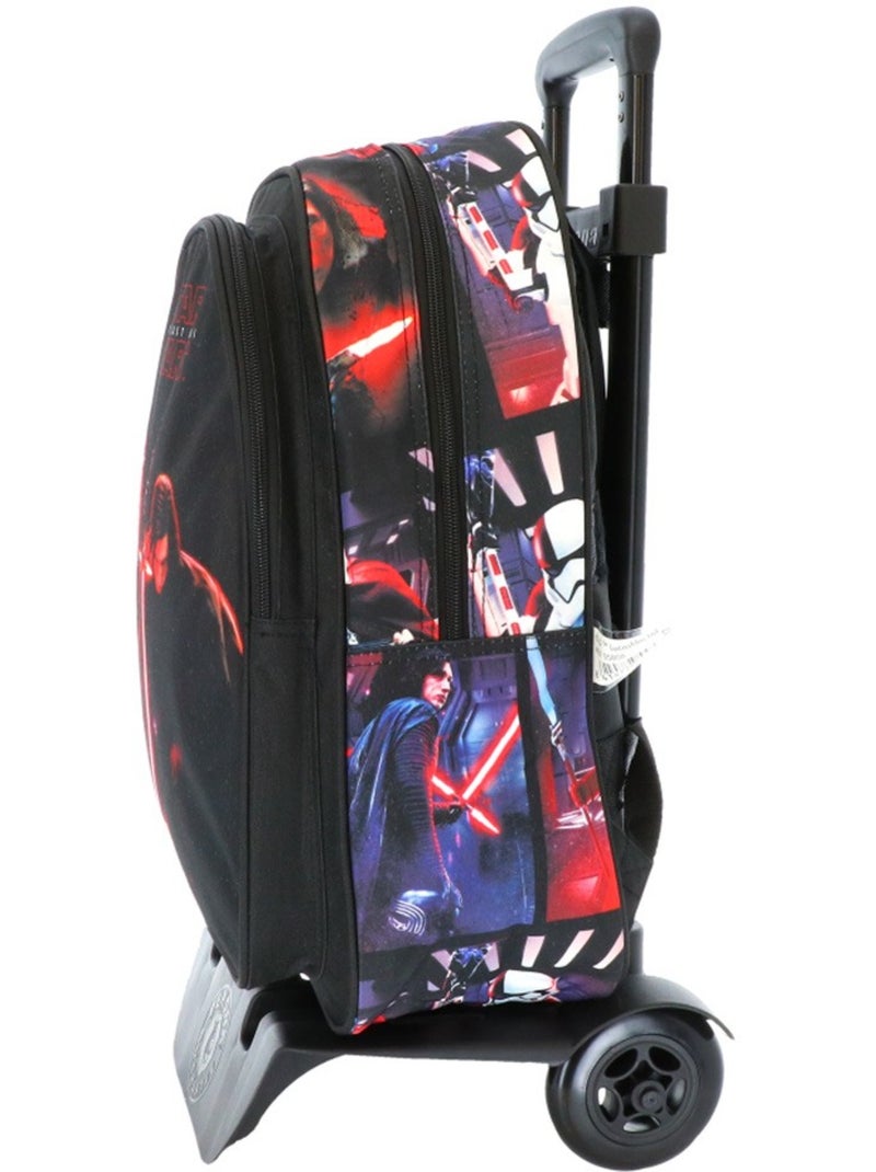 Mochila con ruedas star wars los últimos jedi en tejido estampado Negro/Rojo/Amarillo - Kiabi