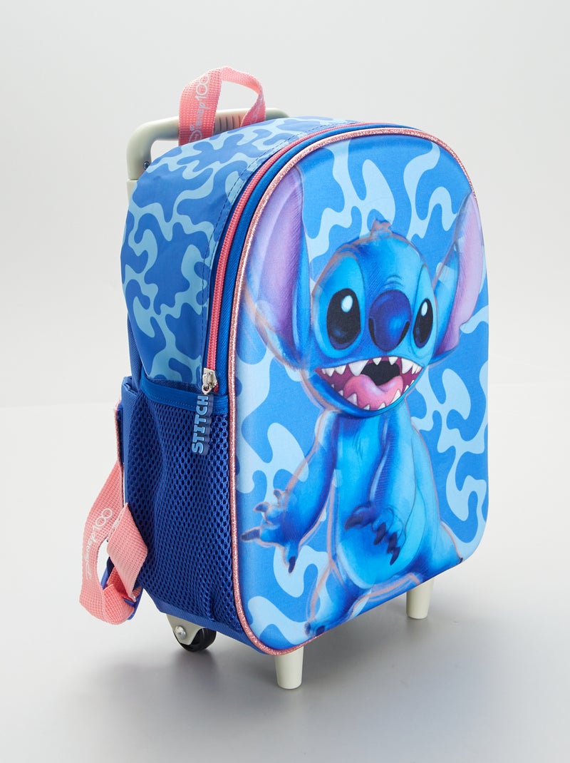 Mochila con ruedas 'Stitch' azul - Kiabi