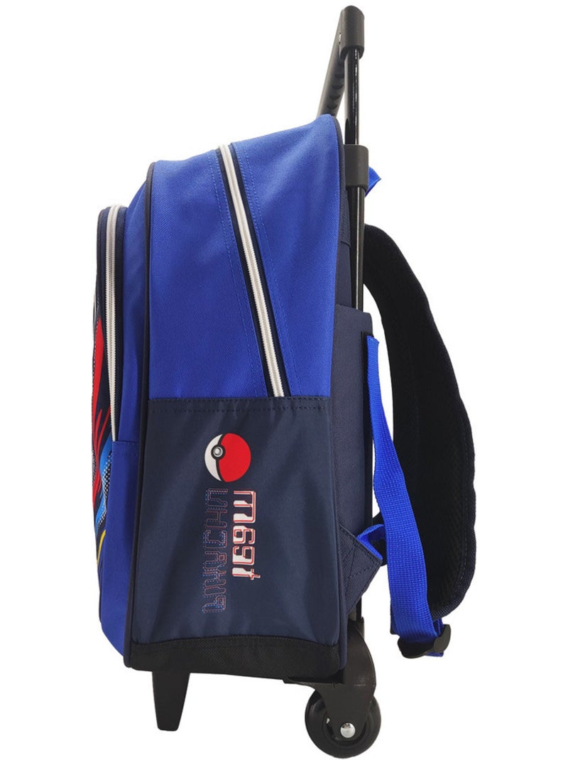 Mochila con ruedas team pikachu pokémon 42 cm Azul Amarillo Blanco - Kiabi