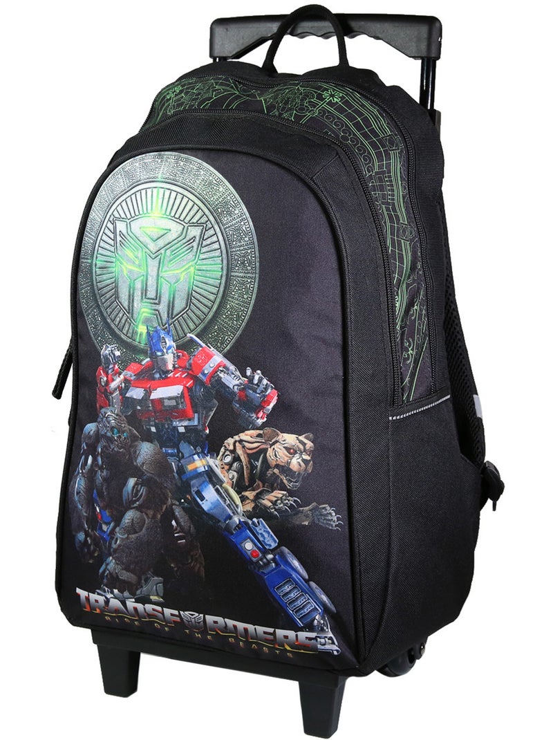 Mochila con ruedas transformers – beasts 45 cm Negro - Kiabi