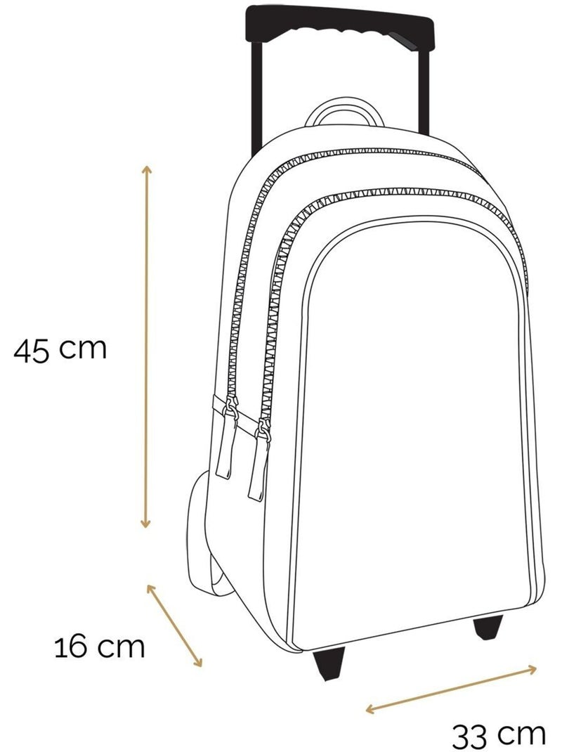 Mochila con ruedas transformers – beasts 45 cm Negro - Kiabi
