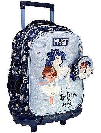 Mochila con ruedas unicornio y bailarina 45 cm