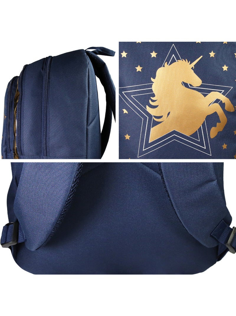 Mochila – cybel unicornio 46 cm Azul marino - Kiabi