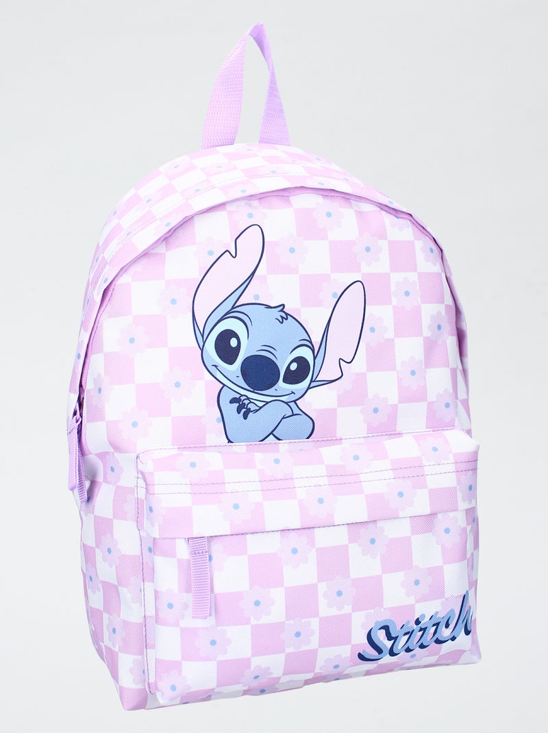 Mochila damero 'Stitch' Rosa - Kiabi