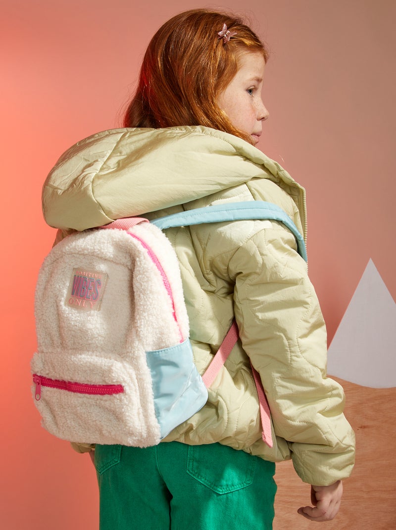 Mochila de borreguito multicolor - Kiabi