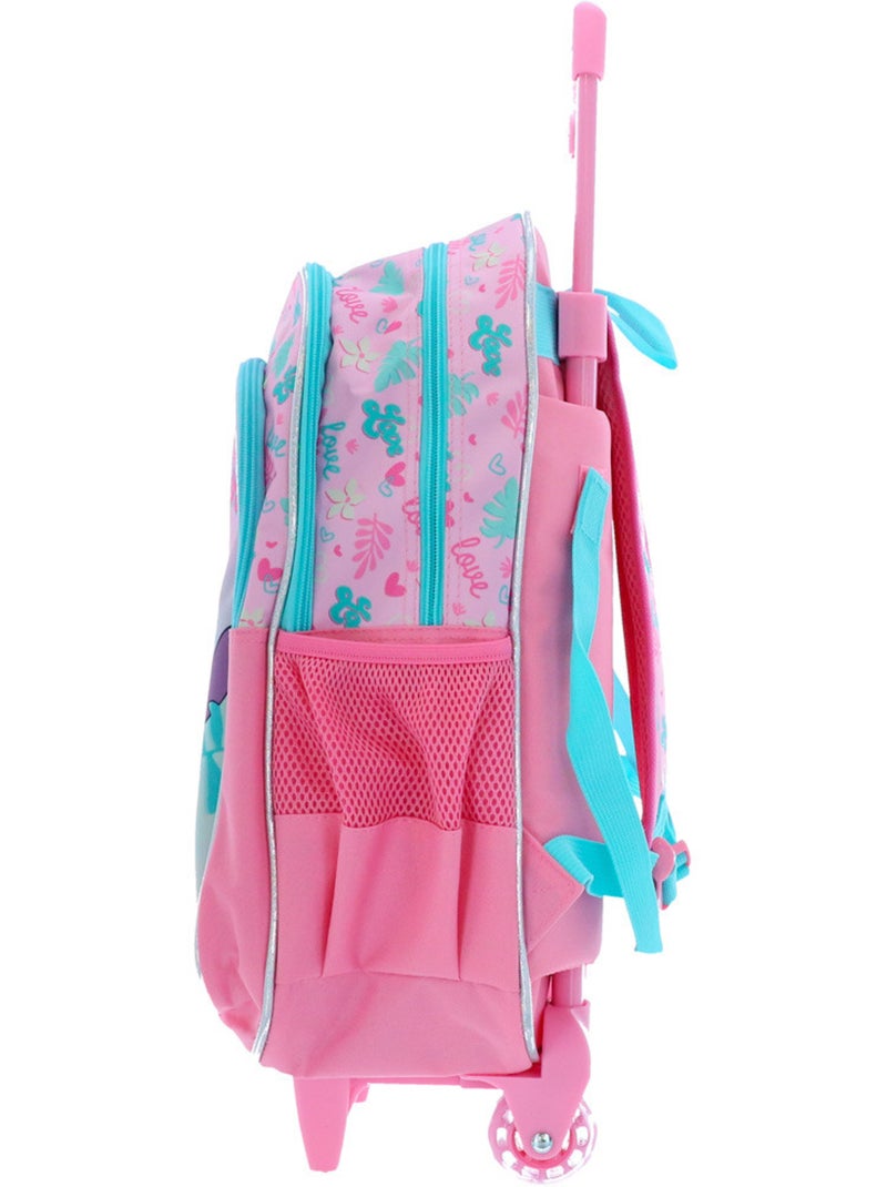 Mochila de cabina con ruedas lilo y stitch 48 cm 2 compartimentos Azul turquesa - Kiabi