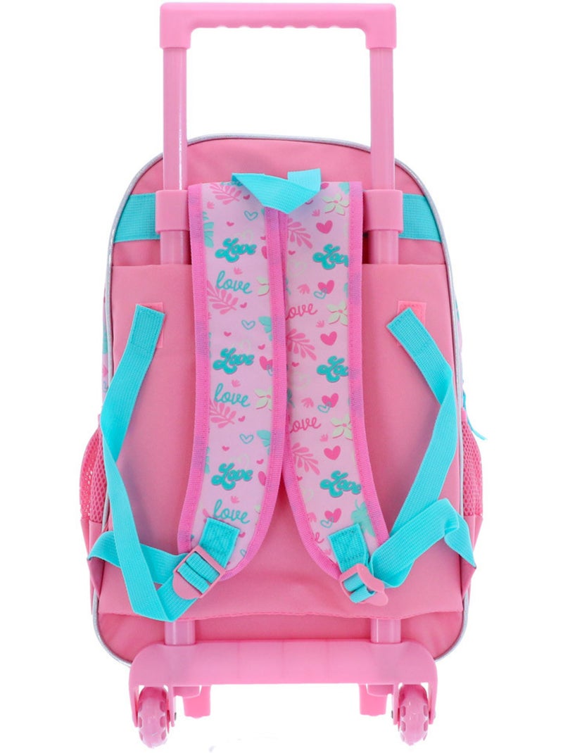 Mochila de cabina con ruedas lilo y stitch 48 cm 2 compartimentos Azul turquesa - Kiabi