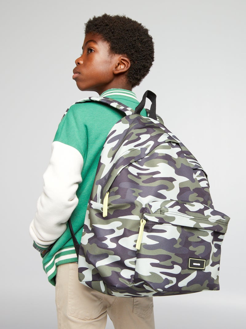 Mochila de camuflaje camuflaje - Kiabi