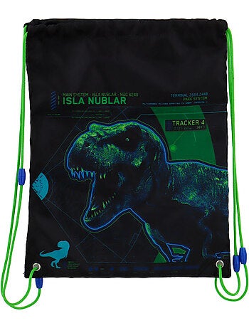 Mochila de cordones jurassic world 40 x 32 cm