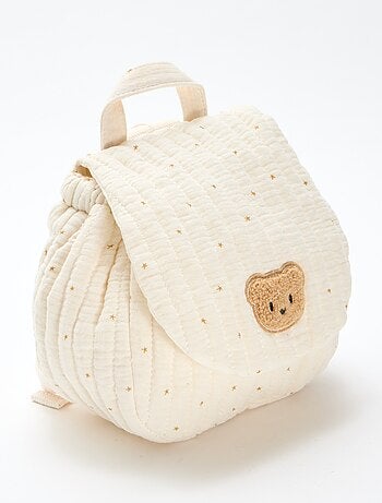 Mochila de gasa de algodón con estampado